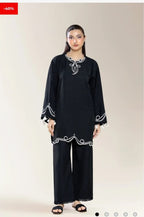 Midnight Noir Embroidered 2-Piece Suit